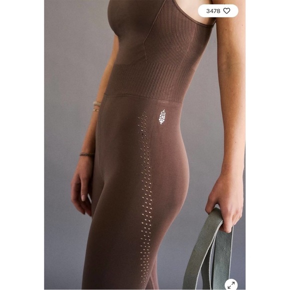 Free People God Karma High-neck onsie sz XS/S color wild mustang - Picture 2 of 7